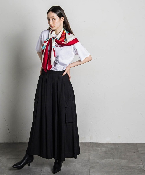 MAYSON GREY(メイソングレイ)の「フォトプリントカラーロゴTシャツ≪洗濯機で洗える≫(Tシャツ/カットソー・レディース・イエロー/グリーン/レッド・M)」の17枚目の写真