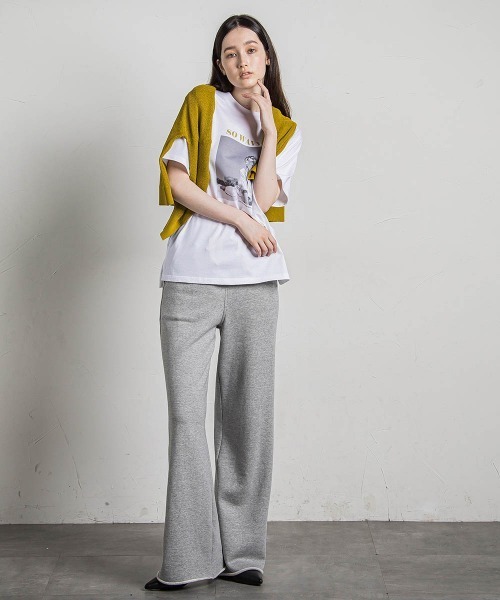 MAYSON GREY(メイソングレイ)の「フォトプリントカラーロゴTシャツ≪洗濯機で洗える≫(Tシャツ/カットソー・レディース・イエロー/グリーン/レッド・M)」の14枚目の写真