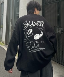 【ILL'S】8ボール&ゴースト ビッグシルエット ジャガードニット
