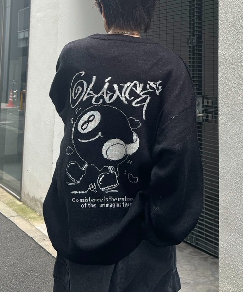 ILL'S】24AW 8ボール&ゴースト ビッグシルエット ジャガード