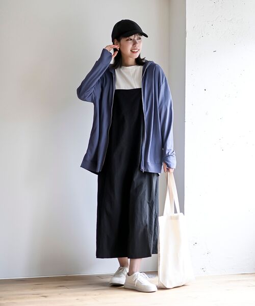 rps(アールピーエス)の「接触冷感UVカットBACKタックパーカー(パーカー・レディース・杢グレー/ブルー/ネイビー・フリー)」の14枚目の写真