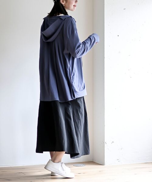 rps(アールピーエス)の「接触冷感UVカットBACKタックパーカー(パーカー・レディース・杢グレー/ブルー/ネイビー・フリー)」の17枚目の写真