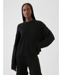 GAP | CashSoft カシミヤタッチ シェーカーステッチ クルーネックセーター(ニット/セーター)