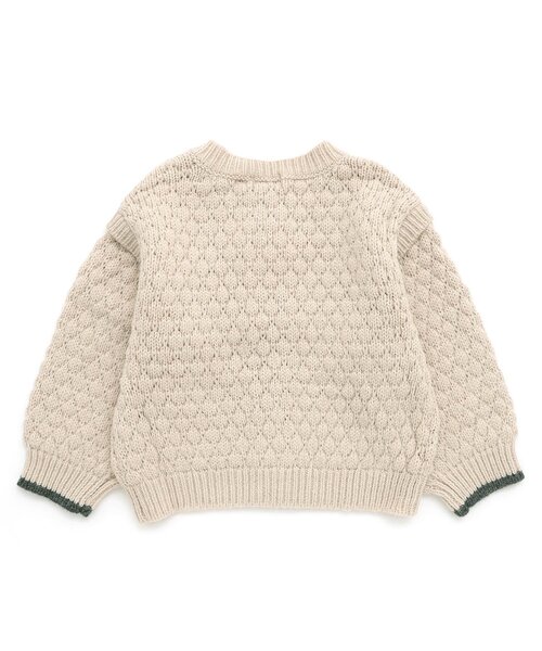 Seraph(セラフ)の「ぽこぽこニットカーディガン(カーディガン/ボレロ・キッズ・オレンジ/アイボリー/チャコール・140/100/90/80/70/130/120/110)」の5枚目の写真