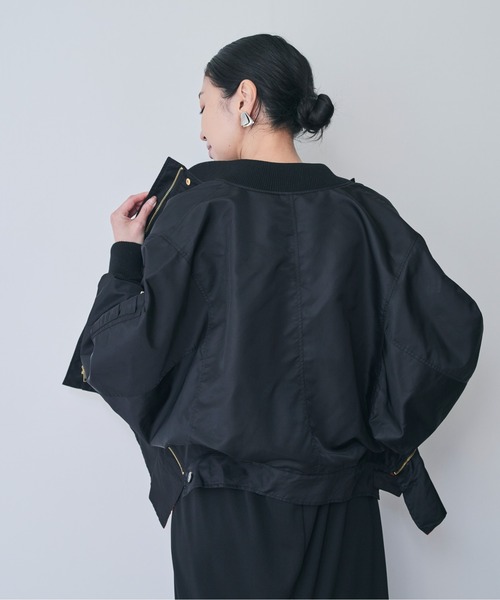 DOLLUPOOPS（ドールアップウップス）の「2WAY MA-1ブルゾン（MA-1・レディース・ブラック/カーキ・38）」の8枚目の写真