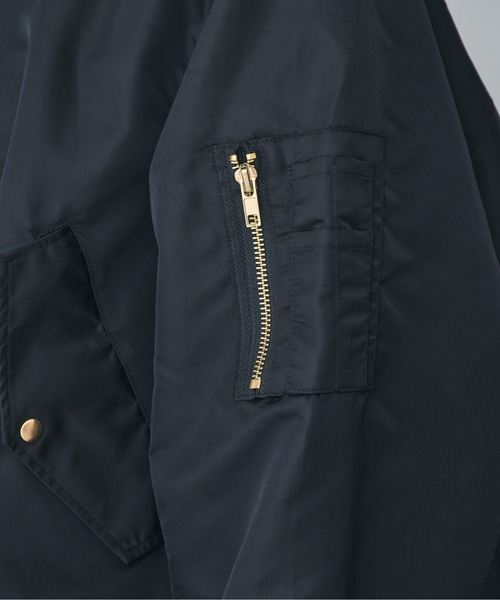 DOLLUPOOPS（ドールアップウップス）の「2WAY MA-1ブルゾン（MA-1・レディース・ブラック/カーキ・38）」の9枚目の写真