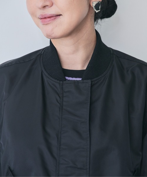 DOLLUPOOPS（ドールアップウップス）の「2WAY MA-1ブルゾン（MA-1・レディース・ブラック/カーキ・38）」の16枚目の写真