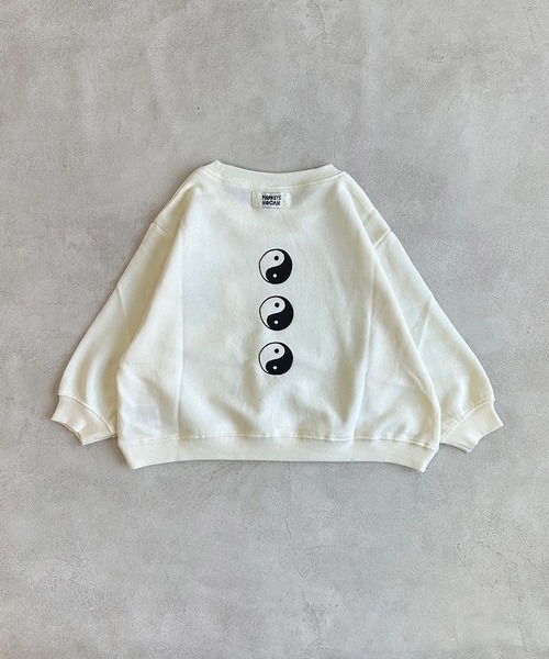 HOGAN RANCH WEAR（ホーガンランチウエア）の「ポケットひょっこりトレーナー（スウェット・キッズ・ブルー/グレー/ホワイト/オレンジ・100/95/90/80/110/150/140/130/120）」の6枚目の写真