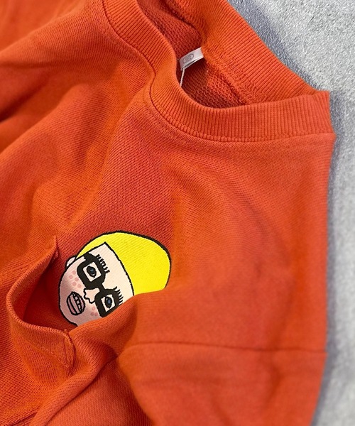 HOGAN RANCH WEAR（ホーガンランチウエア）の「ポケットひょっこりトレーナー（スウェット・キッズ・ブルー/グレー/ホワイト/オレンジ・100/95/90/80/110/150/140/130/120）」の18枚目の写真