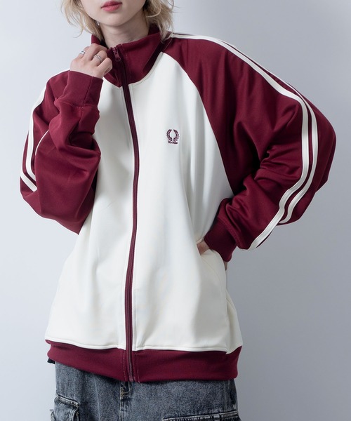 Starting Over（スターティングオーバー）の「raglan sleeves embroidery side line track jacket/ラグランスリーブ ワンポイント刺繍 サイドライン トラックジャケット（ジャージ・メンズ・ネイビー/グレー/オフホワイト/ワイン・XL/L/M）」の20枚目の写真