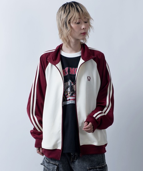 Starting Over（スターティングオーバー）の「raglan sleeves embroidery side line track jacket/ラグランスリーブ ワンポイント刺繍 サイドライン トラックジャケット（ジャージ・メンズ・ネイビー/グレー/オフホワイト/ワイン・XL/L/M）」の21枚目の写真