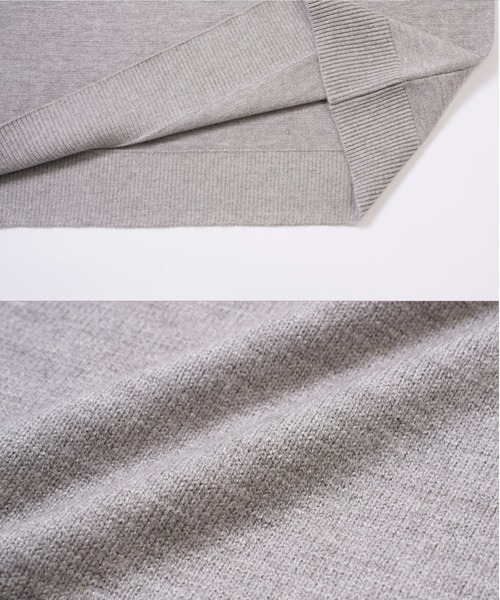 jiggys shop（ジギーズショップ）の「パウダータッチウォッシャブルハイゲージニットセーター（ニット/セーター・メンズ・ブルー/ホワイト/ブラック/ミックスグレー/カーキ/グレー系その他・SMALL/MEDIUM/LARGE/X-LARGE）」の17枚目の写真