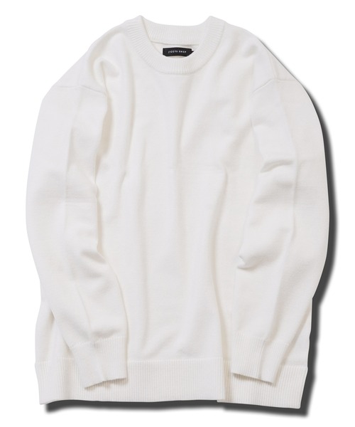 jiggys shop（ジギーズショップ）の「パウダータッチウォッシャブルハイゲージニットセーター（ニット/セーター・メンズ・ブルー/ホワイト/ブラック/ミックスグレー/カーキ/グレー系その他・SMALL/MEDIUM/LARGE/X-LARGE）」の9枚目の写真