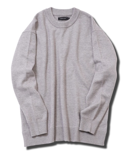 jiggys shop（ジギーズショップ）の「パウダータッチウォッシャブルハイゲージニットセーター（ニット/セーター・メンズ・ブルー/ホワイト/ブラック/ミックスグレー/カーキ/グレー系その他・SMALL/MEDIUM/LARGE/X-LARGE）」の11枚目の写真