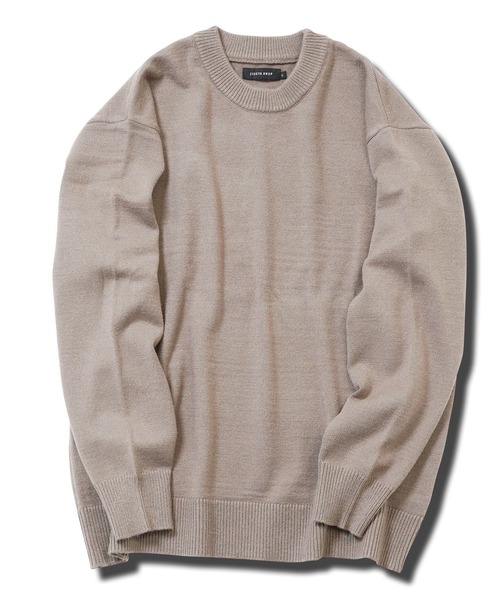 jiggys shop（ジギーズショップ）の「パウダータッチウォッシャブルハイゲージニットセーター（ニット/セーター・メンズ・ブルー/ホワイト/ブラック/ミックスグレー/カーキ/グレー系その他・SMALL/MEDIUM/LARGE/X-LARGE）」の12枚目の写真