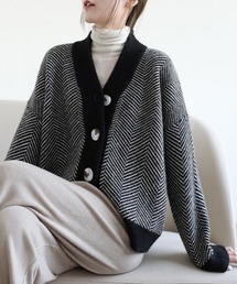 Fun & Daily（ファンアンドデイリー）の「F&D : レトロニットカーディガン（カーディガン/ボレロ）」