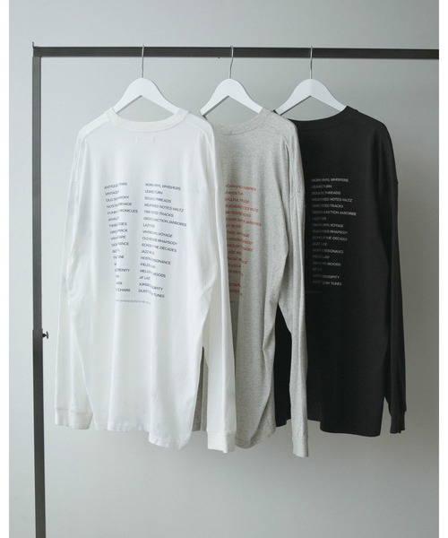 ストライプ柄 長袖Tシャツ　アンヌーク anuke（アンヌーク）の「Print Long T-shirts（Tシャツ