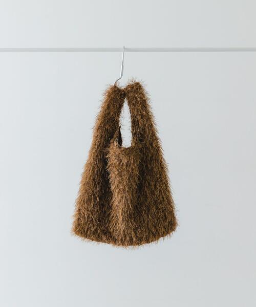 RODE SKO（ロデスコ）の「ラメシャギーショッパー（トートバッグ・レディース・ブラック/ブラウン/ベージュ・ONE）」の2枚目の写真