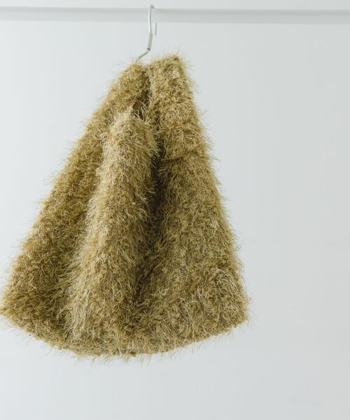 RODE SKO（ロデスコ）の「ラメシャギーショッパー（トートバッグ・レディース・ブラック/ブラウン/ベージュ・ONE）」の6枚目の写真