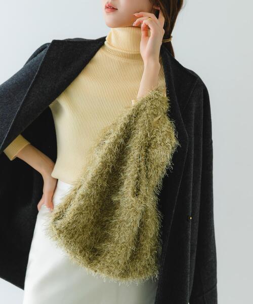 RODE SKO（ロデスコ）の「ラメシャギーショッパー（トートバッグ・レディース・ブラック/ブラウン/ベージュ・ONE）」の8枚目の写真