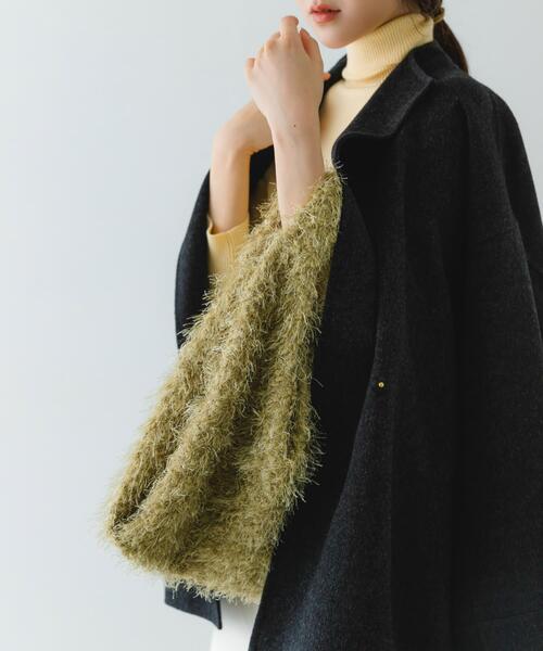 RODE SKO（ロデスコ）の「ラメシャギーショッパー（トートバッグ・レディース・ブラック/ブラウン/ベージュ・ONE）」の10枚目の写真