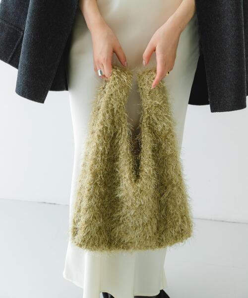 RODE SKO（ロデスコ）の「ラメシャギーショッパー（トートバッグ・レディース・ブラック/ブラウン/ベージュ・ONE）」の13枚目の写真