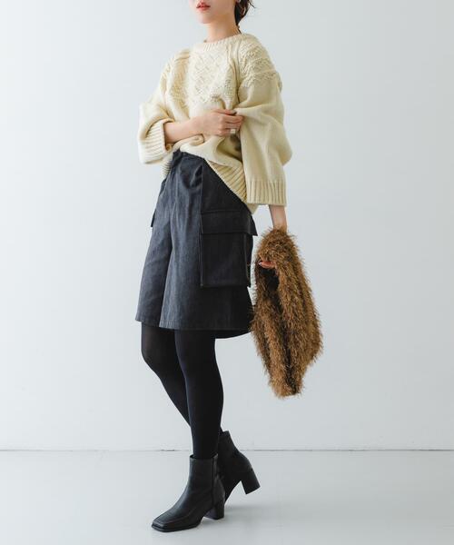 RODE SKO（ロデスコ）の「ラメシャギーショッパー（トートバッグ・レディース・ブラック/ブラウン/ベージュ・ONE）」の21枚目の写真