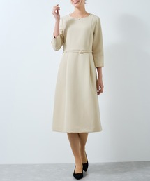 Jayro | 【360度ストレッチ】セットアップ対応パール付き9分丈ワンピース(ワンピース)