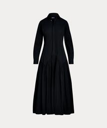 2024AW✨ラルフローレン　チェック コットンブレンド シャツドレス　4 2024AW✨ラルフローレン チェック コットンブレンド シャツ