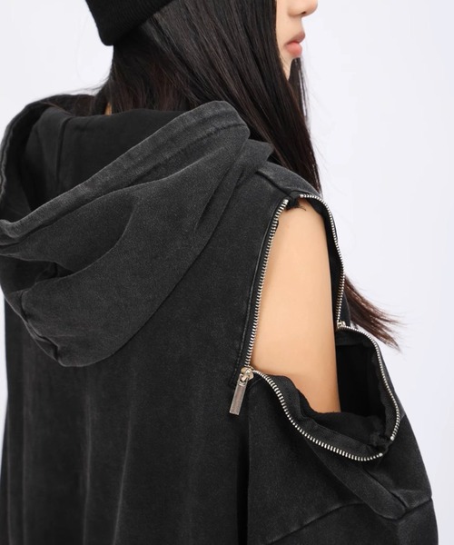 A'GEM/9 × .kom 『ARULE/アルール』 ショルダーZIPパーカー（パーカー）｜ARULE（アリュール）