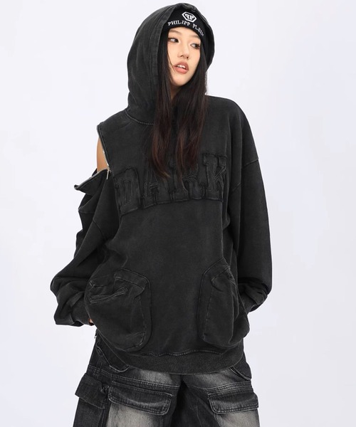 A'GEM/9 × .kom 『ARULE/アルール』 ショルダーZIPパーカー（パーカー）｜ARULE（アリュール）