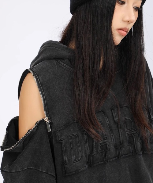 A'GEM/9 × .kom 『ARULE/アルール』 ショルダーZIPパーカー（パーカー）｜ARULE（アリュール）