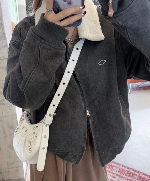 セール】ワークテイスト裏ボアジャケット（ブルゾン）｜LADY LIKE