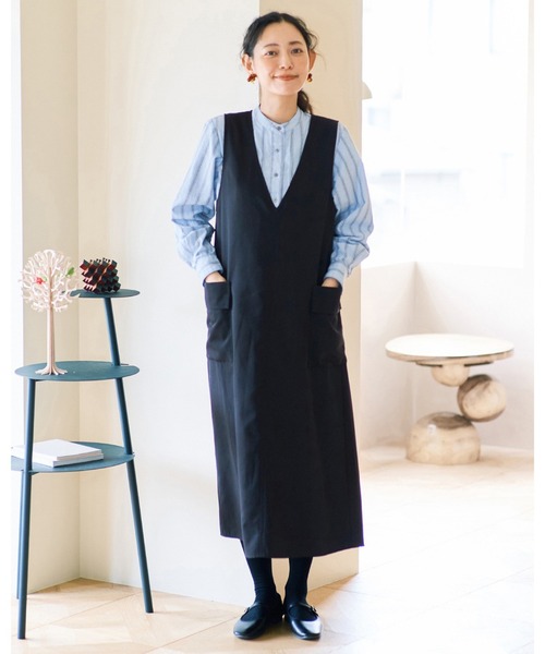 and myera（アンド マイラ）の「ａｎｄ　ｍｙｅｒａ　ストライプなシャツ（シャツ/ブラウス・レディース・ホワイト系その他/ブルー・LL/L/M/S）」の13枚目の写真