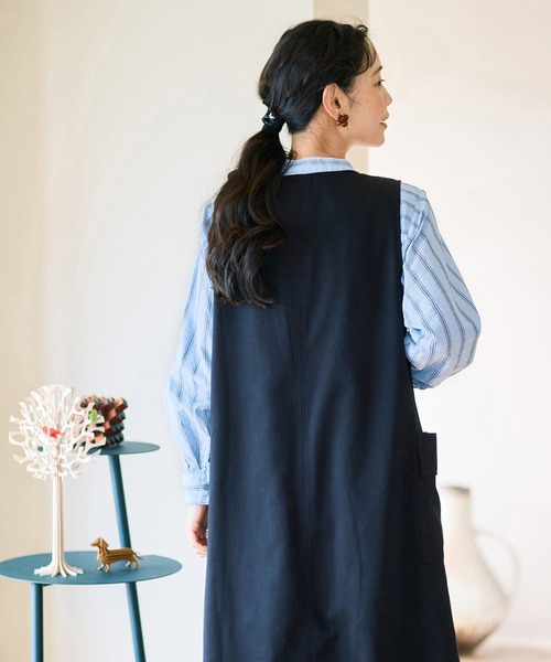 and myera（アンド マイラ）の「ａｎｄ　ｍｙｅｒａ　ストライプなシャツ（シャツ/ブラウス・レディース・ホワイト系その他/ブルー・LL/L/M/S）」の21枚目の写真