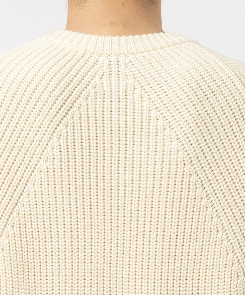 BATONER（バトナー）の「【BATONER/バトナー】SIGNATURE CREW NECK（ニット/セーター・メンズ・グレイッシュベージュ/ベージュ/ダークグレー/ブラック/ダークグリーン/ブラウン/アイボリー・3/2/1）」の11枚目の写真