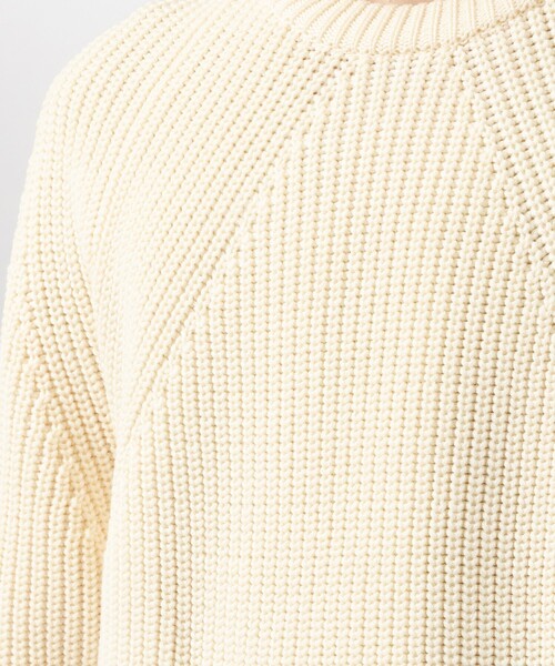 BATONER（バトナー）の「【BATONER/バトナー】SIGNATURE CREW NECK（ニット/セーター・メンズ・グレイッシュベージュ/ベージュ/ダークグレー/ブラック/ダークグリーン/ブラウン/アイボリー・3/2/1）」の8枚目の写真