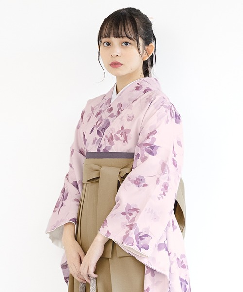 floroレディース袴4点セット （着物・襦袢・下帯・袴）（着物）｜SOUBIEN（ソウビエン）
