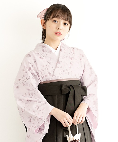 SOUBIEN] ソウビエン 袴 4点 セット (二尺袖着物/袴/長襦袢/下帯