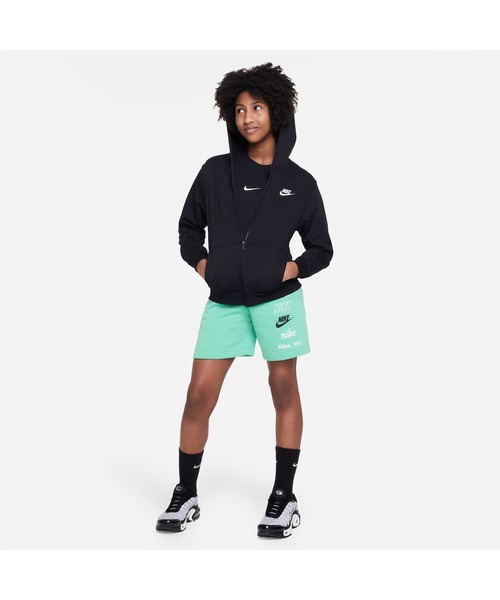 NIKE（ナイキ）の「ナイキ NIKE ナイキ YTH NSW クラブ FT フルジップ L/S フーディ LBR（パーカー・キッズ・グレー/ブラック・140cm/150cm/160cm/130cm）」の5枚目の写真