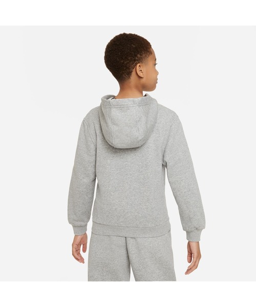 NIKE（ナイキ）の「ナイキ NIKE ナイキ YTH NSW クラブ FT フルジップ L/S フーディ LBR（パーカー・キッズ・グレー/ブラック・140cm/150cm/160cm/130cm）」の7枚目の写真