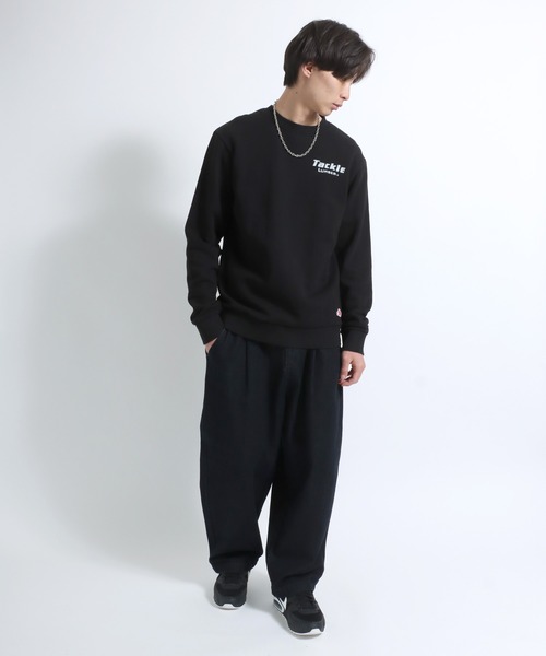 クリーブランド スウェット トレーナー XL ゆったり 黒 ラグラン
