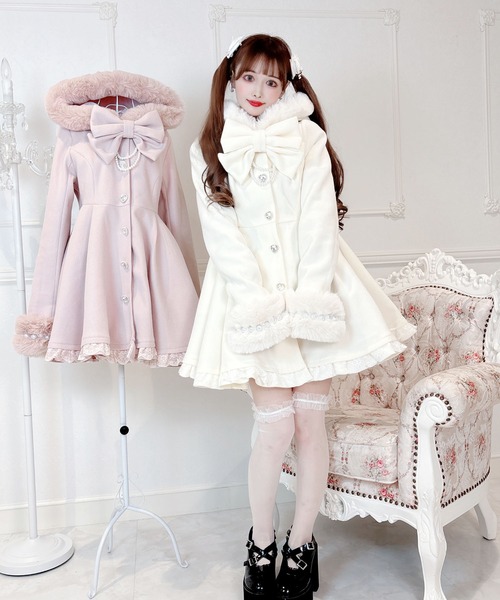 MA*RS（アメーバーマーズ）の「りぼんタイ付きフードロングコート