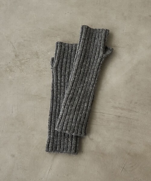 coen（コーエン）の「リブニットアームウォーマー（手袋・レディース・ナチュラル/ダークグレー/ブラック/ベージュ・FREE）」の10枚目の写真