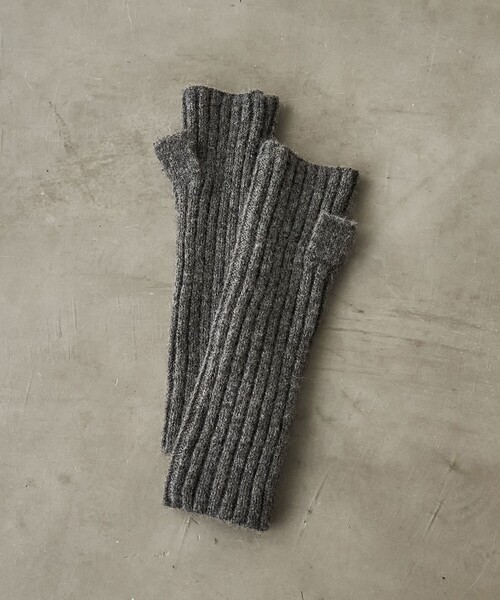 coen（コーエン）の「リブニットアームウォーマー（手袋・レディース・ナチュラル/ダークグレー/ブラック/ベージュ・FREE）」の11枚目の写真