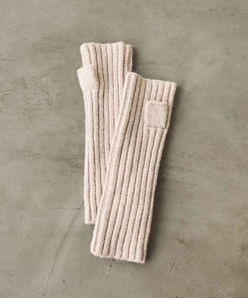 coen（コーエン）の「リブニットアームウォーマー（手袋・レディース・ナチュラル/ダークグレー/ブラック/ベージュ・FREE）」の13枚目の写真