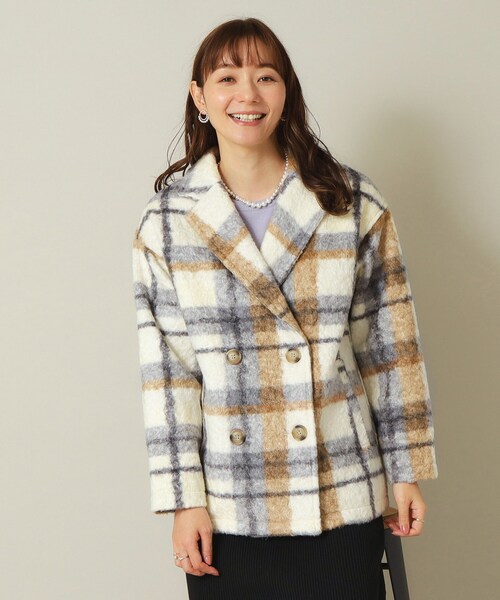セール】ブークレチェックコート（チェスターコート）｜ITS'DEMO