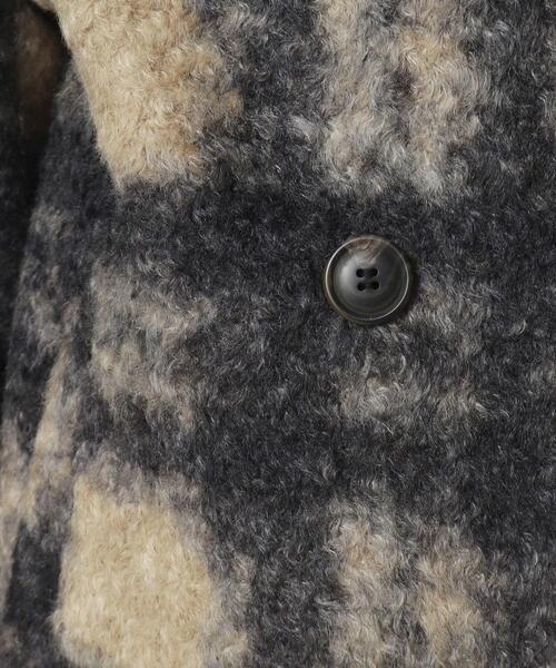 ITS'DEMO（イッツデモ）の「◆ブークレチェックコート（チェスターコート・レディース・アイボリー系1/ブラック系1・00）」の10枚目の写真