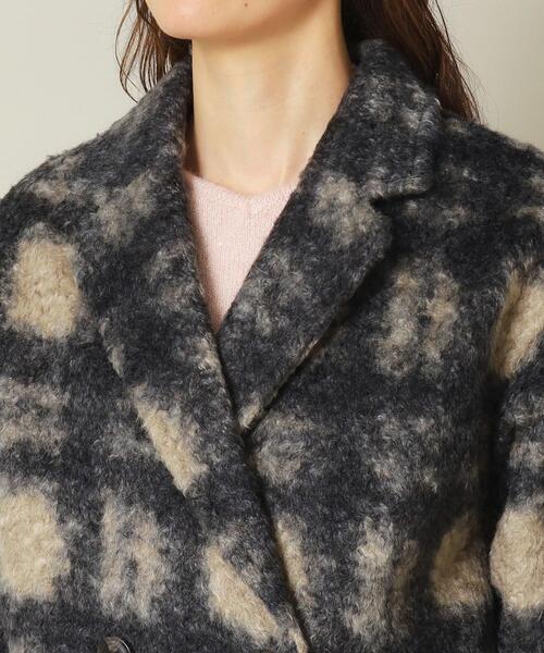 ITS'DEMO（イッツデモ）の「◆ブークレチェックコート（チェスターコート・レディース・アイボリー系1/ブラック系1・00）」の14枚目の写真