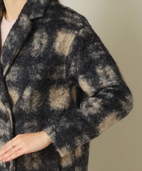 ITS'DEMO（イッツデモ）の「◆ブークレチェックコート（チェスターコート・レディース・アイボリー系1/ブラック系1・00）」の15枚目の写真